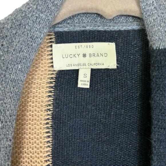 Lucky Brand Colorblock Knit Long Cardigan Sweater Women’s Small - Picture 5 of 5